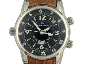 Maurice Lacroix Masterpiece Réveil Globe Ref. MP6388-SS001-330 | Automatik Herren-Armbanduhr | Alarm GMT Datum | NEU OVP | Swiss Made Automatik | 2 Jahre Garantie