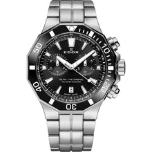 Laden Sie das Bild in den Galerie-Viewer, Edox Delfin | 10112-3NM-NIN | Chronograph Herren Uhr Ø 43 mm | Edelstahl Saphirglas 200m Swiss Made | NEU OVP Box Papiere 2 Jahre Garantie