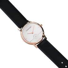 Laden Sie das Bild in den Galerie-Viewer, Calvin Klein Established K9H2Y6C6 | Damen-Armbanduhr | Swiss Made | Roségold Gehäuse | schwarzes Lederband | Quarzwerk | Saphirglas | NEU OVP. mit Box &amp; Papiere | 2 Jahre Hersteller-Garantie