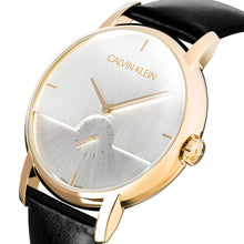 Laden Sie das Bild in den Galerie-Viewer, Calvin Klein Established Herren-Armbanduhr K9H2X5C6 | Swiss Made | Gold Lederband schwarz | UVP 299,00 € | NEU und OVP. mit Box, Papiere, Anleitung, Garantiekarte | 2 Jahre Hersteller-Garantie