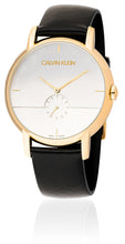 Laden Sie das Bild in den Galerie-Viewer, Calvin Klein Established Herren-Armbanduhr K9H2X5C6 | Swiss Made | Gold Lederband schwarz | UVP 299,00 € | NEU und OVP. mit Box, Papiere, Anleitung, Garantiekarte | 2 Jahre Hersteller-Garantie