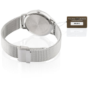 Maurice Lacroix Eliros Date GREEN | Damen-Armbanduhr Ø 40 mm | EL1118-SS006-620-1 | Milanaise-Edelstahlband | Grünes Zifferblatt | Saphirglas | Swiss Made | NEU OVP mit Box & Papiere | 2 Jahre Hersteller-Garantie
