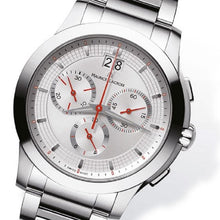 Laden Sie das Bild in den Galerie-Viewer, Maurice Lacroix Miros Chronographe Herren-Armbanduhr MI1077-SS002-131 Chronograph mit Stoppuhr Panorama-Datum Saphirglas Swiss Made mit Box Papiere 2 Jahre Garantie