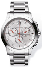 Laden Sie das Bild in den Galerie-Viewer, Maurice Lacroix Miros Chronographe Herren-Armbanduhr MI1077-SS002-131 Chronograph mit Stoppuhr Panorama-Datum Saphirglas Swiss Made mit Box Papiere 2 Jahre Garantie
