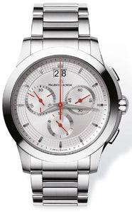 Maurice Lacroix Miros Chronographe Herren-Armbanduhr MI1077-SS002-131 Chronograph mit Stoppuhr Panorama-Datum Saphirglas Swiss Made mit Box Papiere 2 Jahre Garantie