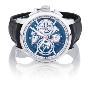 Maurice Lacroix Masterpiece Skeleton MP6028-SS001-090-2 | Herren Chronograph | Swiss Made Automatik | Saphirglas Leder | NEU OVP. | 2 Jahre Hersteller-Garantie