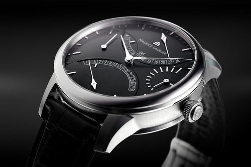 Maurice Lacroix Masterpiece Double Rétrograde GMT MP6518-SS001-330-1 Automatik Herrenuhr Manufaktur-Kaliber ML-191 NEU OVP. mit 2 Jahren Hersteller-Garantie Box Papiere Rétrograde Datumsanzeige und 2. GMT Zeitzone