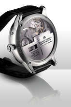 Laden Sie das Bild in den Galerie-Viewer, Maurice Lacroix Masterpiece Double Rétrograde GMT MP6518-SS001-330-1 Automatik Herrenuhr Manufaktur-Kaliber ML-191 NEU OVP. mit 2 Jahren Hersteller-Garantie Box Papiere Rétrograde Datumsanzeige und 2. GMT Zeitzone