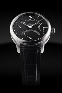 Maurice Lacroix Masterpiece Double Rétrograde GMT MP6518-SS001-330-1 Automatik Herrenuhr Manufaktur-Kaliber ML-191 NEU OVP. mit 2 Jahren Hersteller-Garantie Box Papiere Rétrograde Datumsanzeige und 2. GMT Zeitzone