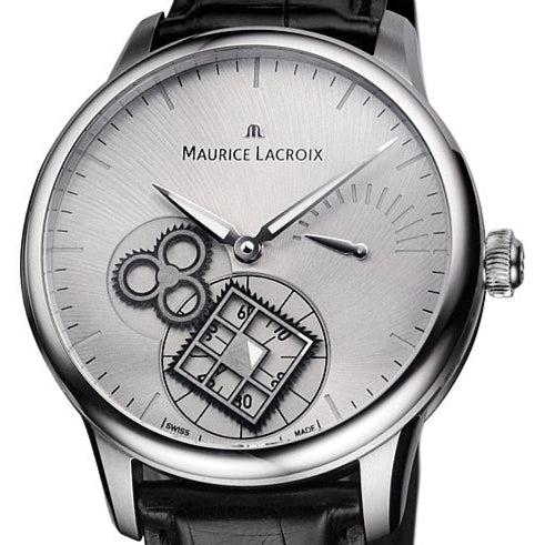 Maurice Lacroix | Masterpiece Roue Carrée Seconde | MP7158-SS001-901 | Herrenuhr | Handaufzug | Manufaktur-Kaliber | NEU & OVP. | 2 Jahre Garantie | Box & Papiere | Saphirglas | Krokolederband