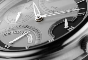 Maurice Lacroix Masterpiece Manufactur Double Rétrograde MP7218-SS001-110 Herrenuhr mit Handaufzug Swiss Made Saphirglas Faltschließe Krokolederband schwarz NEU OVP. mit Box Papiere 2 Jahre Hersteller-Garantie