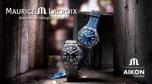 Maurice Lacroix Aikon Venturer AI6058-SS002-430-2 Automatik Set Herrenuhr Taucheruhr 43 mm mit Wechselband Edelstahlband Kautschukband NEU OVP. mit Box Papiere 2 Jahre Hersteller-Garantie