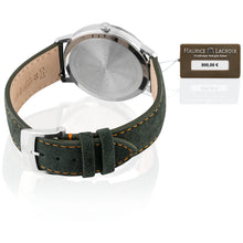 Laden Sie das Bild in den Galerie-Viewer, Maurice Lacroix Eliros Date GREEN Herren-Armbanduhr EL1118-SS001-620-5 Lederband grün Zifferblatt grün Saphirglas Swiss Made NEU OVP. mit Box Papiere 2 Jahre Hersteller-Garantie