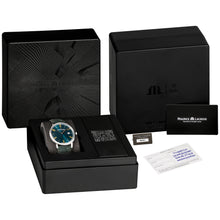 Laden Sie das Bild in den Galerie-Viewer, Maurice Lacroix Eliros Date GREEN Herren-Armbanduhr EL1118-SS001-620-5 | Grünes Lederband | Grünes Zifferblatt | Saphirglas | Swiss Made | NEU OVP mit Box &amp; Papiere | 2 Jahre Garantie
