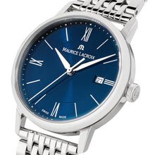 Laden Sie das Bild in den Galerie-Viewer, Maurice Lacroix Eliros Date EL1094-SS002-410-1 | Damenuhr Blau | Swiss Made Quarz | Edelstahlband Saphirglas | NEU