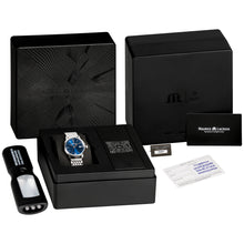 Laden Sie das Bild in den Galerie-Viewer, Maurice Lacroix Eliros Date EL1094-SS002-410-1 | Damenuhr Blau | Swiss Made Quarz | Edelstahlband Saphirglas | NEU