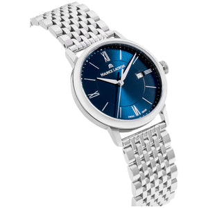 Maurice Lacroix Eliros Date EL1094-SS002-410-1 | Damenuhr Blau | Swiss Made Quarz | Edelstahlband Saphirglas | NEU