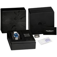 Laden Sie das Bild in den Galerie-Viewer, Maurice Lacroix Eliros Date EL1094-SS002-410-1 | Damenuhr Blau | Swiss Made Quarz | Edelstahlband Saphirglas | NEU