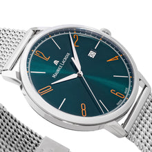 Laden Sie das Bild in den Galerie-Viewer, Maurice Lacroix Eliros Date GREEN | Damen-Armbanduhr Ø 40 mm | EL1118-SS006-620-1 | Milanaise-Edelstahlband | Grünes Zifferblatt | Saphirglas | Swiss Made | NEU OVP mit Box &amp; Papiere | 2 Jahre Hersteller-Garantie