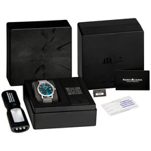 Laden Sie das Bild in den Galerie-Viewer, Maurice Lacroix Eliros Date GREEN | Damen-Armbanduhr Ø 40 mm | EL1118-SS006-620-1 | Milanaise-Edelstahlband | Grünes Zifferblatt | Saphirglas | Swiss Made | NEU OVP mit Box &amp; Papiere | 2 Jahre Hersteller-Garantie