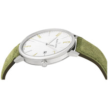 Laden Sie das Bild in den Galerie-Viewer, Maurice Lacroix Eliros Date GREEN Herren-Armbanduhr EL1118-SS001-120 Lederband grün Zifferblatt weiß/grün Saphirglas Swiss Made NEU OVP. mit Box Papiere 2 Jahre Hersteller-Garantie