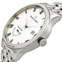 Laden Sie das Bild in den Galerie-Viewer, Maurice Lacroix Masterpiece Réserve de Marche MP6807-SS002-112-1 Automatik Herren-Armbanduhr mit Edelstahl-Band Gangreserveanzeige Datumsanzeige Swiss Made NEU OVP. mit Box Papiere Anleitung Garantiekarte 2 Jahre Hersteller-Garantie