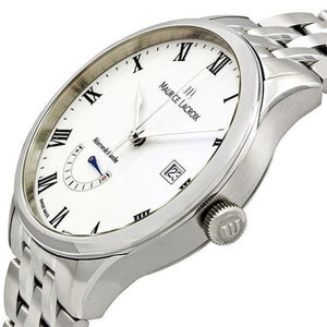 Maurice Lacroix Masterpiece Réserve de Marche MP6807-SS002-112-1 Automatik Herren-Armbanduhr mit Edelstahl-Band Gangreserveanzeige Datumsanzeige Swiss Made NEU OVP. mit Box Papiere Anleitung Garantiekarte 2 Jahre Hersteller-Garantie