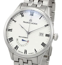 Laden Sie das Bild in den Galerie-Viewer, Maurice Lacroix Masterpiece Réserve de Marche MP6807-SS002-112-1 Automatik Herren-Armbanduhr mit Edelstahl-Band Gangreserveanzeige Datumsanzeige Swiss Made NEU OVP. mit Box Papiere Anleitung Garantiekarte 2 Jahre Hersteller-Garantie