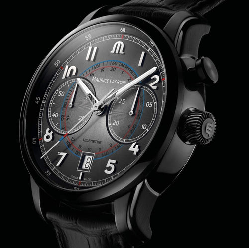 Maurice Lacroix Pontos Chronographe Monopusher PT6428-DLB01-320-2 | Herren-Armbanduhr 41mm | Limited Anniversary Edition | 500 Stück | NEU OVP | mit Box, Papiere, Anleitung, Garantiekarte | 2 Jahre Hersteller-Garantie