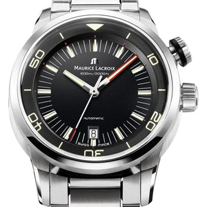 Maurice Lacroix Pontos S Diver PT6248-SS002-330-1 Automatik Herren Taucher Uhr Wasserdicht bis 600 Meter NEU OVP. mit Box Papiere 2 Jahre Hersteller-Garantie