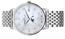 Laden Sie das Bild in den Galerie-Viewer, Maurice Lacroix Eliros Moonphase EL1096-SS002-170-1 Mother-of-Pearl Diamonds  | Damen Uhr Edelstahl Perlmutt Diamanten Zifferblatt