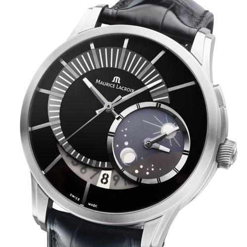 Maurice Lacroix Pontos Décentrique GMT Phases de Lune PT6108-TT031-391 | Automatik Herrenuhr | Limited Edition 999 Stück | NEU OVP mit Box & Papiere | 2 Jahre Garantie