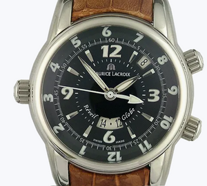 Maurice Lacroix Masterpiece Réveil Globe Ref. MP6388-SS001-330 | Automatik Herren-Armbanduhr | Alarm GMT Datum | NEU OVP | Swiss Made Automatik | 2 Jahre Garantie