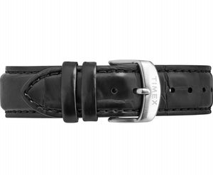 Timex Waterbury Automatic TW2T70000 Herren-Armbanduhr Zifferblatt schwarz Lederband schwarz Datumsanzeige Automatik NEU OVP mit Box Papiere Anleitung 2 Jahre Hersteller-Garantie