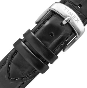 Timex Waterbury Automatic TW2T70000 Herren-Armbanduhr Zifferblatt schwarz Lederband schwarz Datumsanzeige Automatik NEU OVP mit Box Papiere Anleitung 2 Jahre Hersteller-Garantie