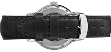 Laden Sie das Bild in den Galerie-Viewer, Timex Waterbury Automatic TW2T70000 Herren-Armbanduhr Zifferblatt schwarz Lederband schwarz Datumsanzeige Automatik NEU OVP mit Box Papiere Anleitung 2 Jahre Hersteller-Garantie