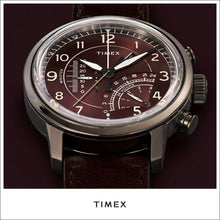 Laden Sie das Bild in den Galerie-Viewer, Timex Waterbury IQ Linear Chrono TW2R69200 Intelligent Quartz Herren-Armbanduhr mit Stoppuhr 24h Datumsanzeige NEU OVP. mit Box Papiere Anleitung Garantiekarte und 2 Jahre Hersteller-Garantie