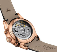 Laden Sie das Bild in den Galerie-Viewer, Tissot Chemin des Tourelles T139.462.36.298.00 | Automatic Chronograph Herrenuhr 42 mm | ETA Valjoux A05.231 | Gangreserve 68h | Roségold PVD | Saphirglas | Zifferblatt braun | Swiss Made | NEU OVP mit Box &amp; Papiere
