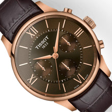 Laden Sie das Bild in den Galerie-Viewer, Tissot Chemin des Tourelles T139.462.36.298.00 | Automatic Chronograph Herrenuhr 42 mm | ETA Valjoux A05.231 | Gangreserve 68h | Roségold PVD | Saphirglas | Zifferblatt braun | Swiss Made | NEU OVP mit Box &amp; Papiere