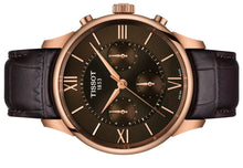 Laden Sie das Bild in den Galerie-Viewer, Tissot Chemin des Tourelles T139.462.36.298.00 | Automatic Chronograph Herrenuhr 42 mm | ETA Valjoux A05.231 | Gangreserve 68h | Roségold PVD | Saphirglas | Zifferblatt braun | Swiss Made | NEU OVP mit Box &amp; Papiere