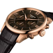 Laden Sie das Bild in den Galerie-Viewer, Tissot Chemin des Tourelles T139.462.36.298.00 | Automatic Chronograph Herrenuhr 42 mm | ETA Valjoux A05.231 | Gangreserve 68h | Roségold PVD | Saphirglas | Zifferblatt braun | Swiss Made | NEU OVP mit Box &amp; Papiere