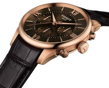 Laden Sie das Bild in den Galerie-Viewer, Tissot Chemin des Tourelles T139.462.36.298.00 | Automatic Chronograph Herrenuhr 42 mm | ETA Valjoux A05.231 | Gangreserve 68h | Roségold PVD | Saphirglas | Zifferblatt braun | Swiss Made | NEU OVP mit Box &amp; Papiere