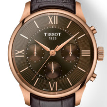 Laden Sie das Bild in den Galerie-Viewer, Tissot Chemin des Tourelles T139.462.36.298.00 | Automatic Chronograph Herrenuhr 42 mm | ETA Valjoux A05.231 | Gangreserve 68h | Roségold PVD | Saphirglas | Zifferblatt braun | Swiss Made | NEU OVP mit Box &amp; Papiere