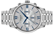 Laden Sie das Bild in den Galerie-Viewer, Tissot Chemin des Tourelles T139.462.11.038.00 | Automatic Chronograph Herrenuhr 42 mm | ETA Valjoux A05.231 | Gangreserve 68h | Edelstahl | Saphirglas | Zifferblatt silber | Swiss Made | NEU OVP mit Box &amp; Papiere
