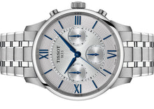 Laden Sie das Bild in den Galerie-Viewer, Tissot Chemin des Tourelles T139.462.11.038.00 | Automatic Chronograph Herrenuhr 42 mm | ETA Valjoux A05.231 | Gangreserve 68h | Edelstahl | Saphirglas | Zifferblatt silber | Swiss Made | NEU OVP mit Box &amp; Papiere