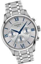 Laden Sie das Bild in den Galerie-Viewer, Tissot Chemin des Tourelles T139.462.11.038.00 | Automatic Chronograph Herrenuhr 42 mm | ETA Valjoux A05.231 | Gangreserve 68h | Edelstahl | Saphirglas | Zifferblatt silber | Swiss Made | NEU OVP mit Box &amp; Papiere