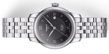 Laden Sie das Bild in den Galerie-Viewer, Tissot Le Locle Automatic Lady | T006.207.11.058.00 | Damenuhr Classic | 29mm Schwarz Guilloché | ETA 2671 Automatik Swiss Made | Saphirglas | Sichtglasboden | Edelstahlband Schmetterlings-Faltschließe | NEU OVP Box Papiere 2 Jahre Garantie