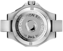 Laden Sie das Bild in den Galerie-Viewer, Edox Delfin Day-Date | 88008-3CA-NIN | Automatic 43 mm Black Dial | Kautschukband Saphirglas 200m | Swiss Made Water Champion | NEU OVP Full Set 2 Jahre Garantie