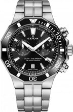 Laden Sie das Bild in den Galerie-Viewer, Edox Delfin | 10112-3NM-NIN | Chronograph Herren Uhr Ø 43 mm | Edelstahl Saphirglas 200m Swiss Made | NEU OVP Box Papiere 2 Jahre Garantie