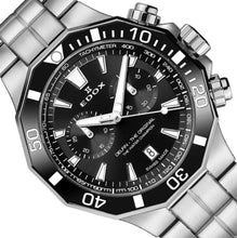 Laden Sie das Bild in den Galerie-Viewer, Edox Delfin | 10112-3NM-NIN | Chronograph Herren Uhr Ø 43 mm | Edelstahl Saphirglas 200m Swiss Made | NEU OVP Box Papiere 2 Jahre Garantie